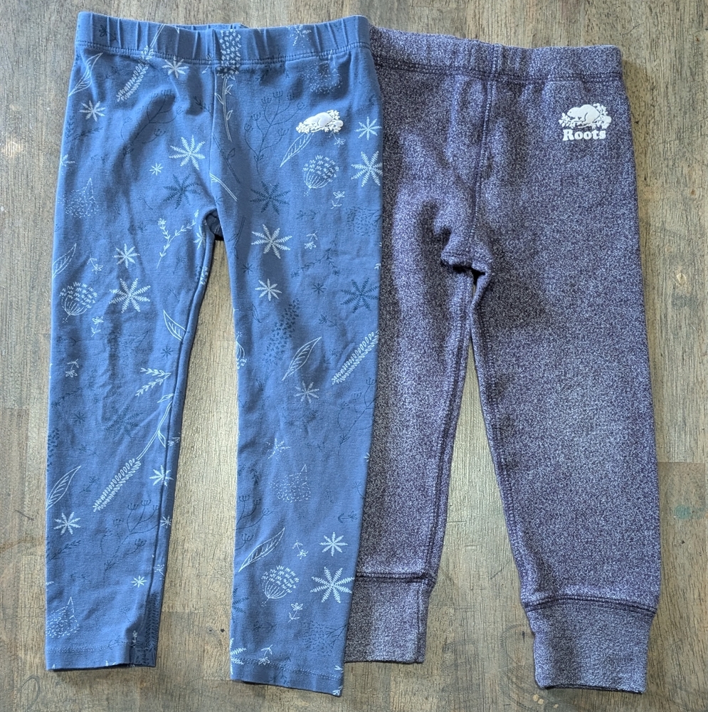 GUC 2 Pairs Roots Cozy Leggings *H4